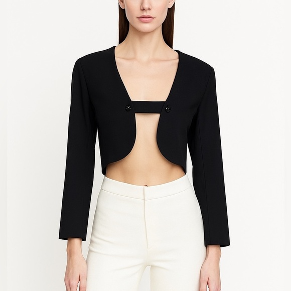 Rodebjer asymmetrical tuxedo cropped blazer NEW - Picture 1 of 13